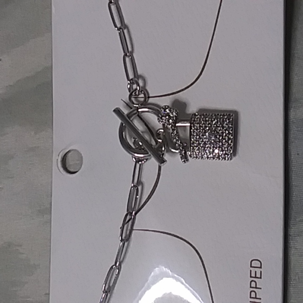 White Gold Dipped Necklace - image 7